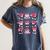 Heart Reading Books Valentine Teacher Boy Girl Book Lover Women's Comfort Colors T-Shirt Moss