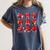 Heart Reading Books Valentine’s Day Girl And Boy Book Lovers Women's Comfort Colors T-Shirt Moss