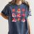 Hearts Reading Book Lovers All Booked For Valentine Women's Comfort Colors T-Shirt Moss