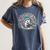 Hedgehog Reading Book Lake Scenery Reading Women's Comfort Colors T-Shirt Moss