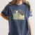 I'm Booked Tonight Cozy Floral Book Lover Graphic Women's Comfort Colors T-Shirt Moss