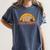 Introvert Me Happy Retro Sunset Capybara Tee Women's Comfort Colors T-Shirt Moss