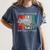 Introvert Raccoon Animal Lover Trash Panda Antisocial Retro Women's Comfort Colors T-Shirt Moss