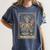 The Introvert Skeleton Tarot Card Coffee Book Lover Women's Comfort Colors T-Shirt Moss The Introvert Skeleton Tarot Card Coffee Book Lover Women's Comfort Colors T-Shirt Moss