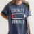 Introvert Socially Drained Battery Women's Comfort Colors T-Shirt Moss