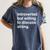 Introverted But Willing To Discuss Skiing Introverts Women's Comfort Colors T-Shirt Moss
