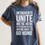 Introverts Unite We'Re Here We'Re Uncomfortable Women's Comfort Colors T-Shirt Moss