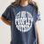 Its Way Too Peopley Outside Sarcastic Introvert Humor Women's Comfort Colors T-Shirt Moss