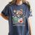 Just A Girl Who Loves Books Messy Bun Book Skeleton Bookworm Women's Comfort Colors T-Shirt Moss
