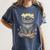Just A Girl Who Loves Cats & Books Bookish Women Women's Comfort Colors T-Shirt Moss