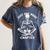 Just One More Chapter Skeleton Reading Bookworm Women's Comfort Colors T-Shirt Moss