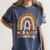 Leopard Teacher Wild About Reading Books Reader Librarian Women's Comfort Colors T-Shirt Moss