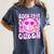 Library Book Fair Queen Vibe Groovy Tie Dye School Reading Women's Comfort Colors T-Shirt Moss