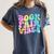 Library Book Fair Vibe Tie Dye School Reading Nostalgic Women's Comfort Colors T-Shirt Moss