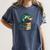 Lizard Reading Book Librarian Bookworm Reader Read Women's Comfort Colors T-Shirt Moss