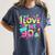 I Love The 90'S 90s Retro Nostalgia Premium Tri-Blend Women's Comfort Colors T-Shirt Moss