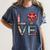 Love Books Reading Women's Comfort Colors T-Shirt Moss