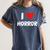 I Love Horror Heart Movies TV Show Books Writing Read Women's Comfort Colors T-Shirt Moss