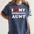 I Love My Introvert Aunt I Heart My Introvert Aunt Women's Comfort Colors T-Shirt Moss