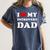 I Love My Introvert Dad I Heart My Introvert Dad Women's Comfort Colors T-Shirt Moss