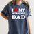I Love My Introvert Dad I Heart My Introvert Dad Women's Comfort Colors T-Shirt Moss