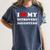 I Love My Introvert Daughters Heart My Introvert Daughters Women's Comfort Colors T-Shirt Moss