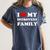 I Love My Introvert Family I Heart My Introvert Family Women's Comfort Colors T-Shirt Moss