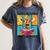 Love Reading And Giraffes Cute Giraffe Reading Book Lovers Women's Comfort Colors T-Shirt Moss