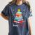Merry Bookmas Book Christmas Tree Lights Xmas Men Women Kids Women's Comfort Colors T-Shirt Moss