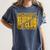 Midnight Reading Club Night Owl Book Readers Women's Comfort Colors T-Shirt Moss