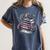 Morally Grey Book Club Floral Book Lover Graphic Women's Comfort Colors T-Shirt Moss