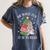 Oh What Fun It Is To Read Book Christmas Tree Premium Tri-Blend Women's Comfort Colors T-Shirt Moss