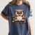 Owl Reading A Book Perched On A Branch Bookworm Women's Comfort Colors T-Shirt Moss