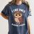 I Like Owls And Maybe 3 People Introvert Humor Casual Women's Comfort Colors T-Shirt Moss
