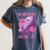 Pastel Goth In Memory Of My Social Life Coffin & Pink Roses Women's Comfort Colors T-Shirt Moss Pastel Goth In Memory Of My Social Life Coffin & Pink Roses Women's Comfort Colors T-Shirt Moss