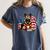 Patriotic German Shepherd Dog Books Baseball American Flag Women's Comfort Colors T-Shirt Moss