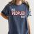 All Peopled Out Introvert Joke Sarcastic Quote Premium Tri-Blend Women's Comfort Colors T-Shirt Moss