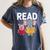 Pig Elephant Reading Cute Book Lover Bookworm Boys Girls Kid Women's Comfort Colors T-Shirt Moss Pig Elephant Reading Cute Book Lover Bookworm Boys Girls Kid Women's Comfort Colors T-Shirt Moss