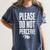 Please Do Not Perceive Me Introvert Social Anxiety Women's Comfort Colors T-Shirt Moss Please Do Not Perceive Me Introvert Social Anxiety Women's Comfort Colors T-Shirt Moss