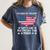 Please Be Patient With Me I'm From The 1900s American Flag Women's Comfort Colors T-Shirt Moss