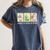 Preppy 100 Days Of School Goose Coffee Books Teacher Life Women's Comfort Colors T-Shirt Moss