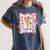 Preppy Coquette Bow Ghost Reading Books Halloween Book Women's Comfort Colors T-Shirt Moss