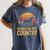 Raised On 90’s Country Horse Retro Nostalgia Western Music Women's Comfort Colors T-Shirt Moss