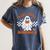 Read More Books Cute Ghost Reading Book Teacher Halloween Women's Comfort Colors T-Shirt Moss