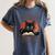 i Read Books And i Know Things Cat Reading Coffee Women's Comfort Colors T-Shirt Moss
