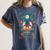 The Reader Bookish Cute Spooky Ghost Reading Book Tarot Card Women's Comfort Colors T-Shirt Moss