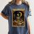The Reader Tarot Card Book Lover Skeleton Art Goth Style Women's Comfort Colors T-Shirt Moss