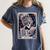 The Reader Tarot Card Women Book Lover Librarian Read Women's Comfort Colors T-Shirt Moss