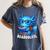 Readsolotl Blue Kawaii Axolotl Book Lover Reading Women's Comfort Colors T-Shirt Moss