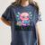 Readsolotl Cute Axolotl Reading Book Kawaii Pink Aesthetic Women's Comfort Colors T-Shirt Moss